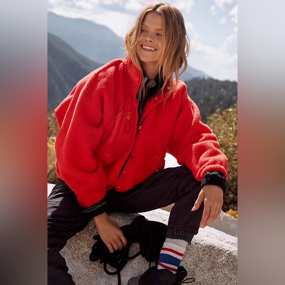 Free People Hit the slopes fleece jacket